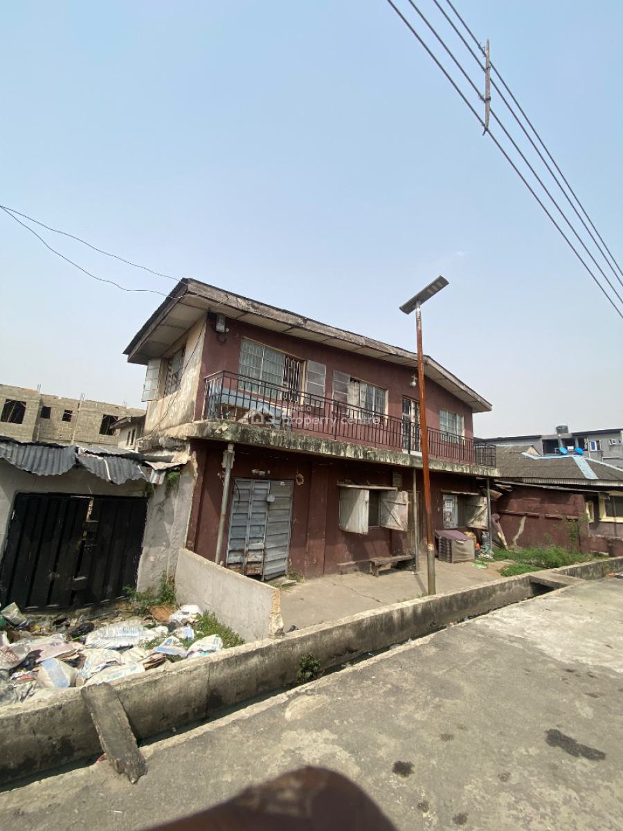 Dilapidated Storey Building in Inside a Gated & Tarred Street, Off Cole Street Via Olufemi Surulere Lagos, Surulere, Lagos, Land for Sale