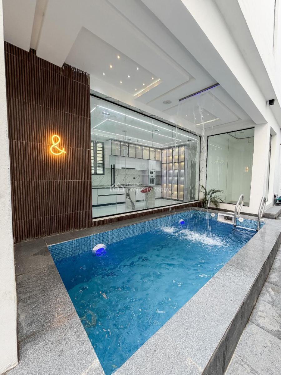 Stunning 5 Bedroom Detached Duplex with Swimming Pool and Bq, Chevron, Lekki, Lagos, Detached Duplex for Sale