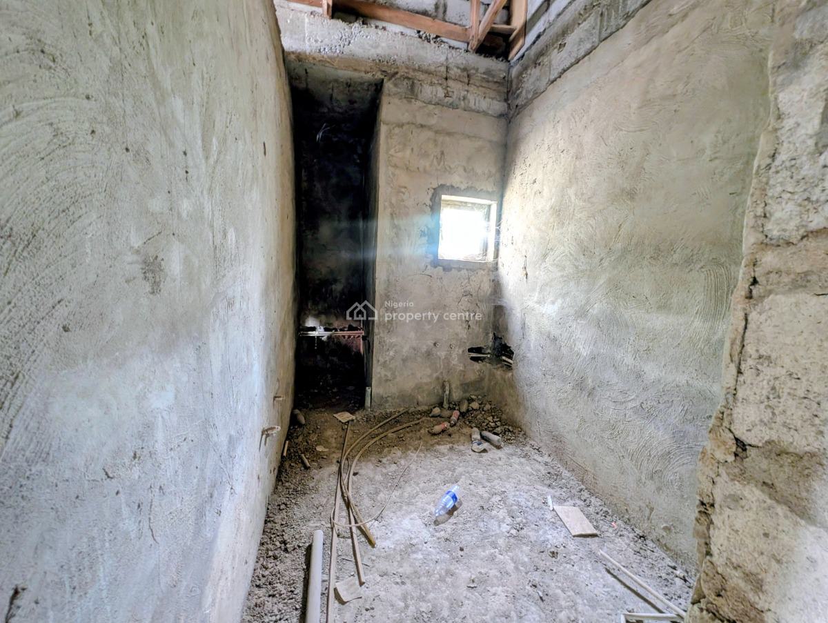 Spacious 3 Bedroom Advanced Carcass Terrace Duplex, Lokogoma District, Abuja, Terraced Duplex for Sale