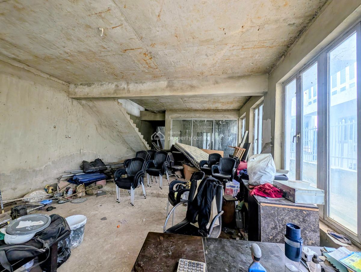 Spacious 3 Bedroom Advanced Carcass Terrace Duplex, Lokogoma District, Abuja, Terraced Duplex for Sale