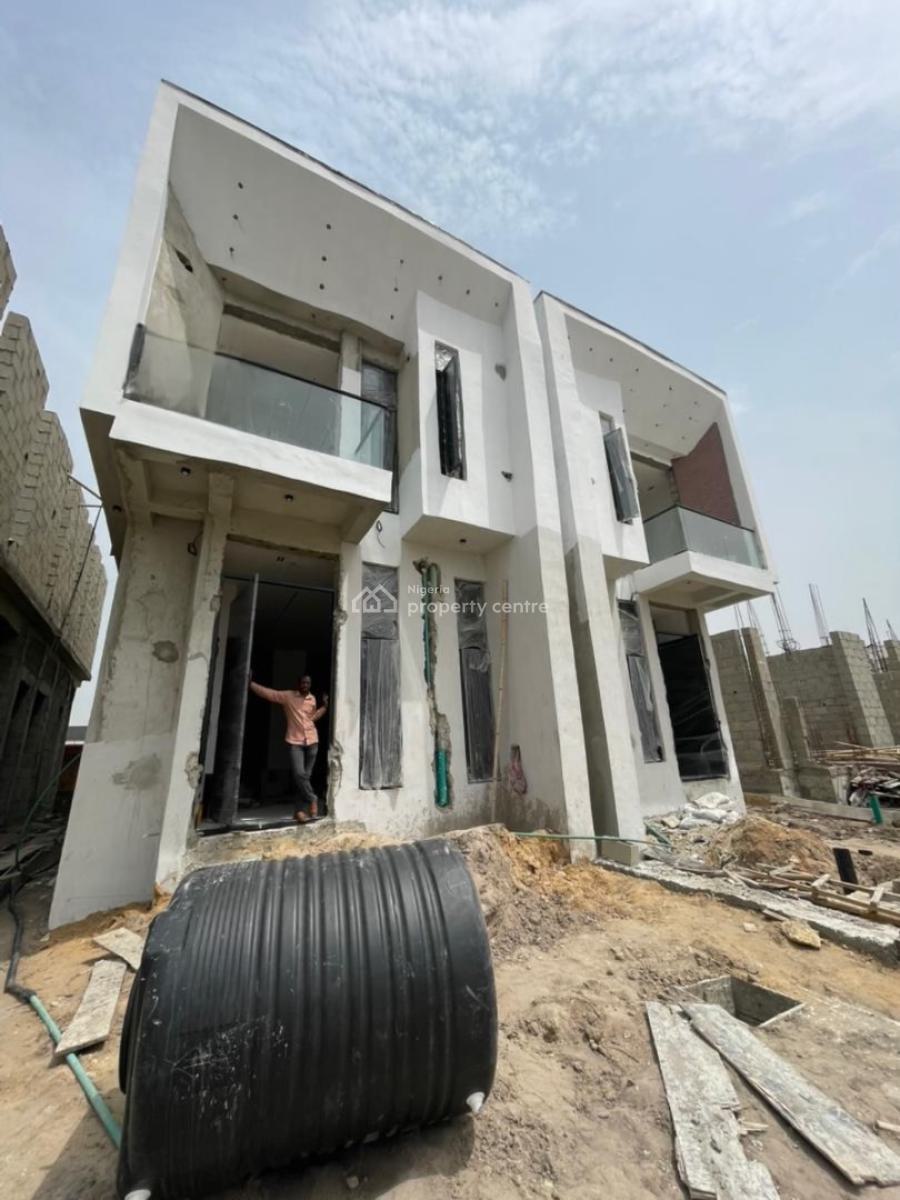 Modern Newly Built 4 Bedroom Semi-detached Duplex Still on Construction, Ikota, Lekki, Lagos, Semi-detached Duplex for Sale