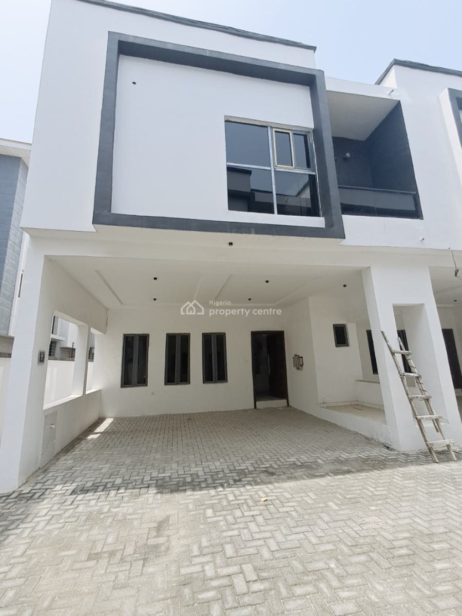 Brand New 4-bedroom Terrace Duplex, New Road Alpha Beach, Chevron, Lekki, Lagos, Terraced Duplex for Rent