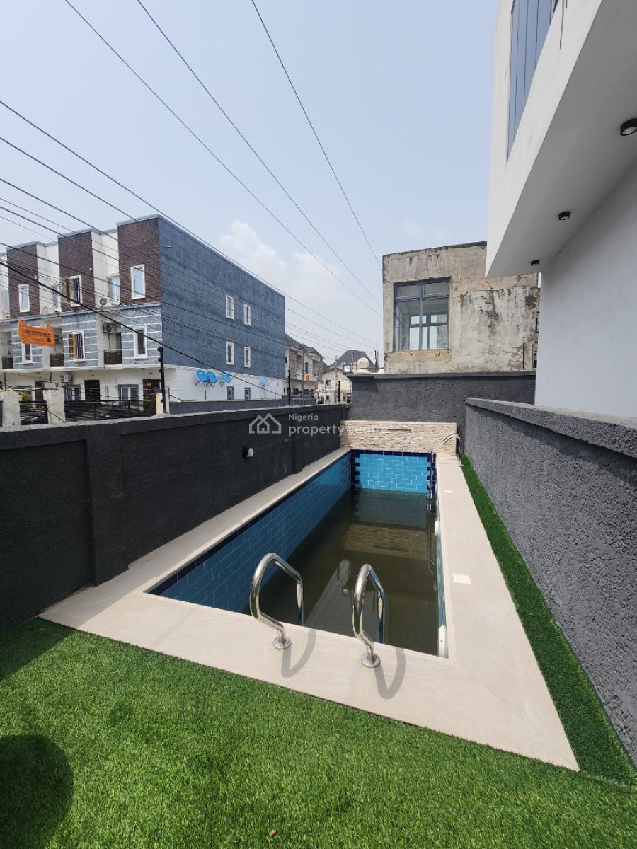 Lovely 4 Bedroom Terrace Duplex W/ Bq, Pool in a Secured Estate, Osapa, Lekki, Lagos, Terraced Duplex for Sale