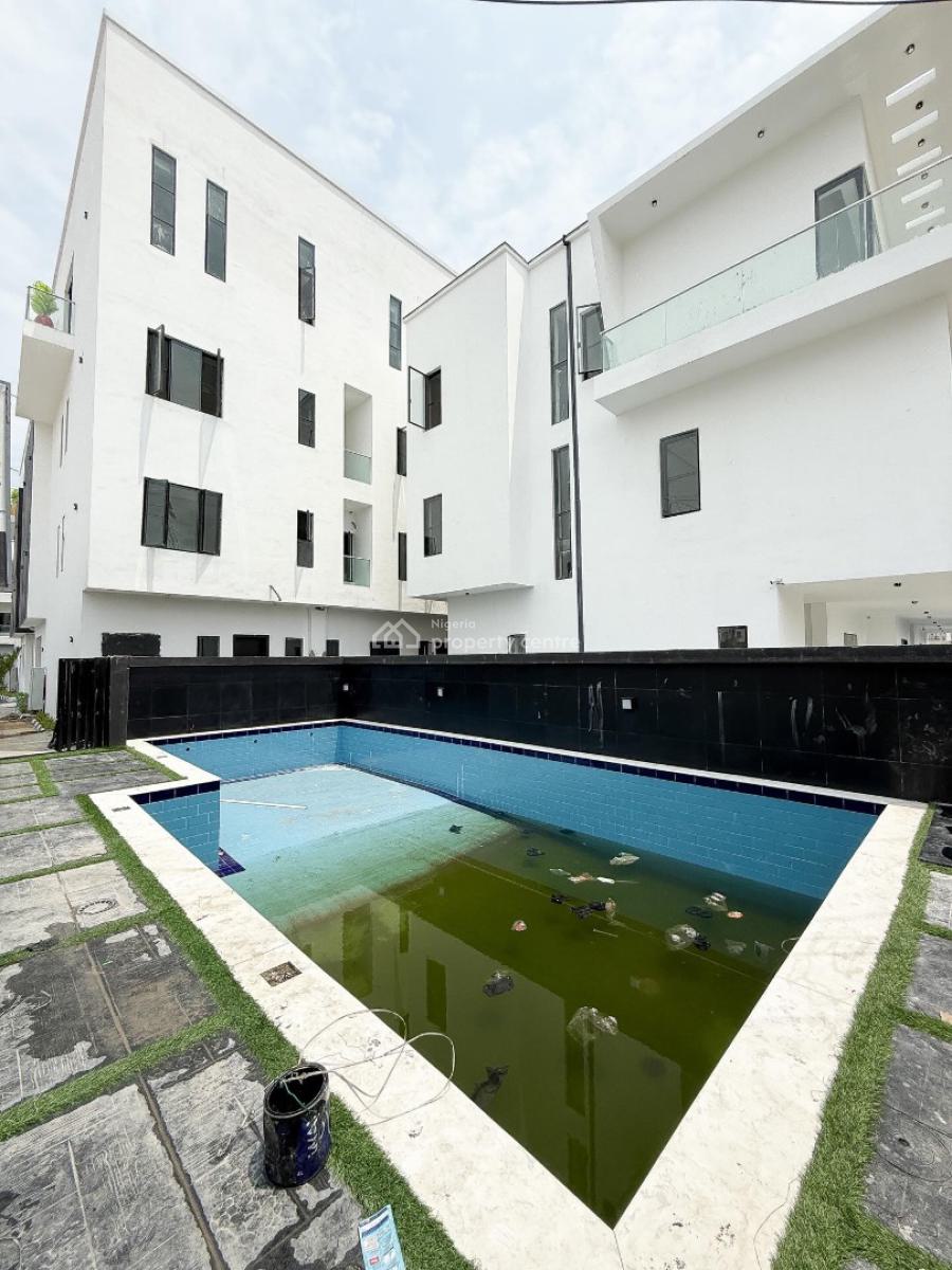 Contemporary 4 Bedroom Terrace Duplex with Pool,gym and Bq, Lekki, Lagos, Terraced Duplex for Sale
