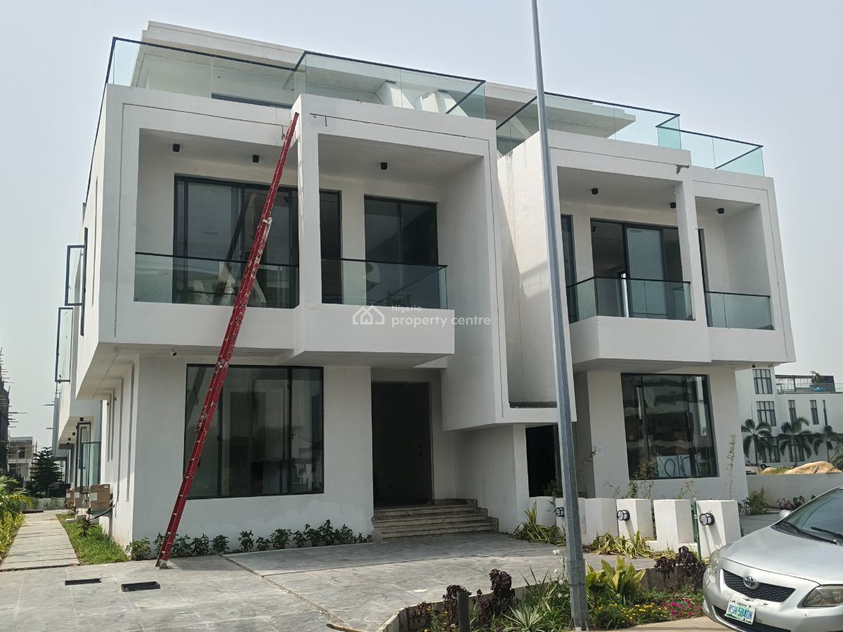 Ultra-luxury 5-bedrooms Smart Home + Pool, Cinema, Elevator & Bq, Cowrie Creek Estate, Beside Nicon Town, Lekki Phase 1, Lekki, Lagos, Semi-detached Duplex for Sale
