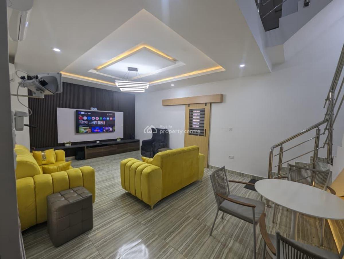 Fully Furnished 3-floor 4 Bedroom Townhouse, Regina Olaore Street, Ojodu Berger, Ojodu, Lagos, Terraced Duplex for Sale