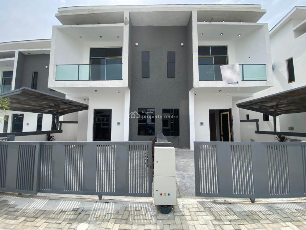 4 Bedroom Semi Detached Duplex with Bq and Security House, Orchid, Lekki, Lagos, Semi-detached Duplex for Rent