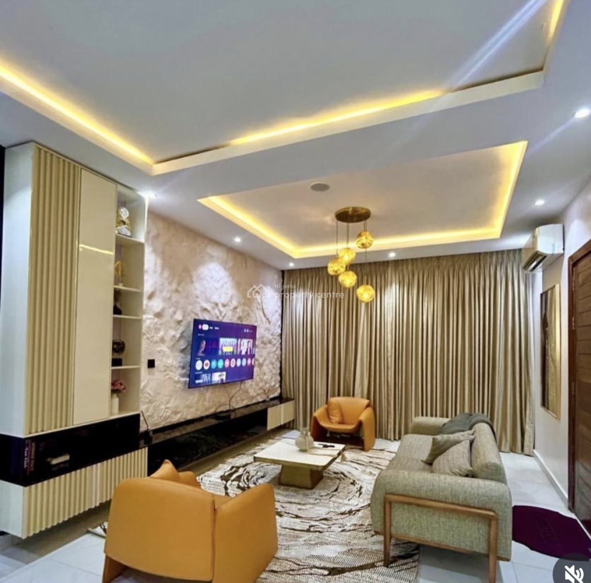 Direct to Mandate Furnished & Service 2 Bedroom Apartment, Chevron Drive, Lekki, Lagos, House for Rent