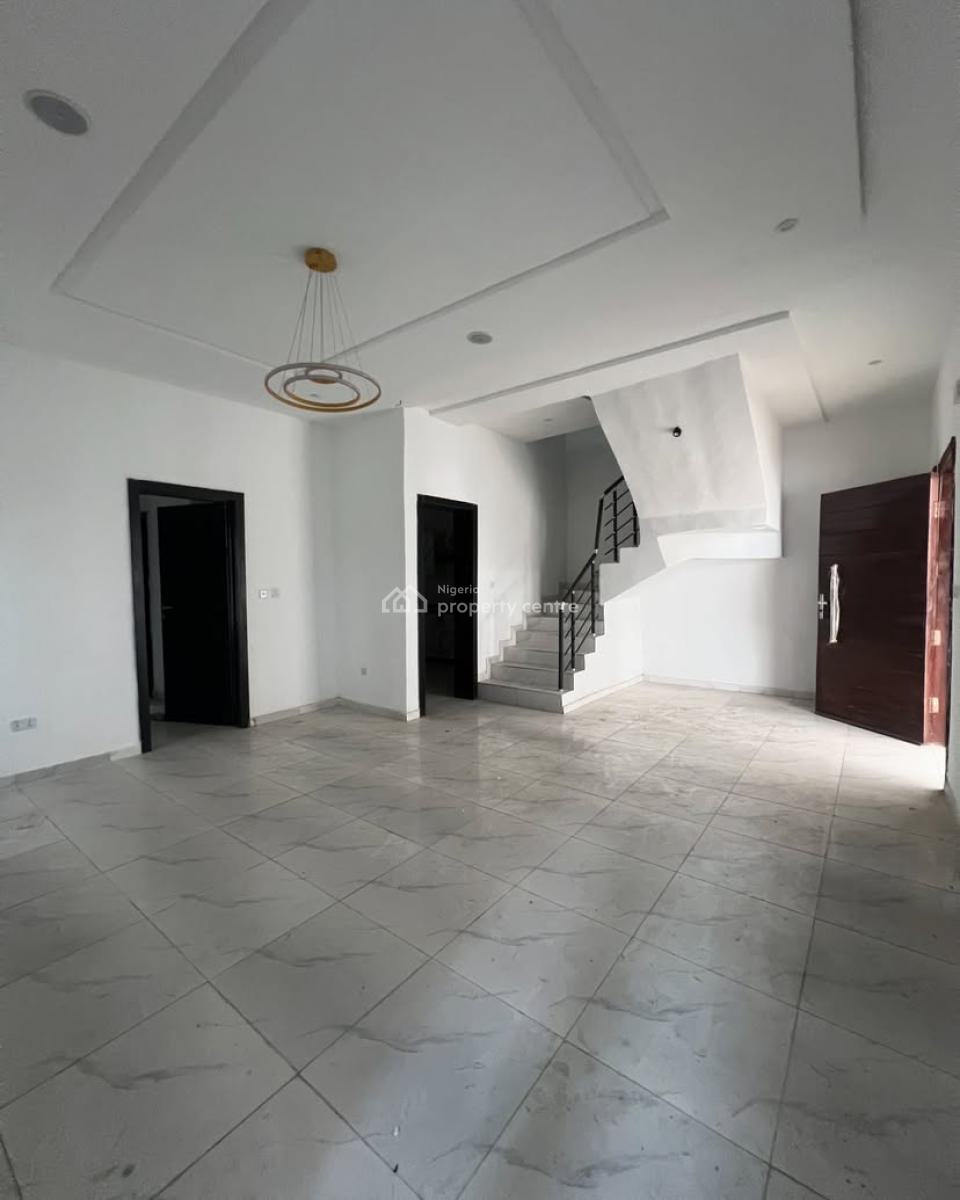 Very Spacious 4 Bedroom Terraced Duplex, New Road, Alpha Beach Road, Igbo Efon, Lekki, Lagos, Flat / Apartment for Rent