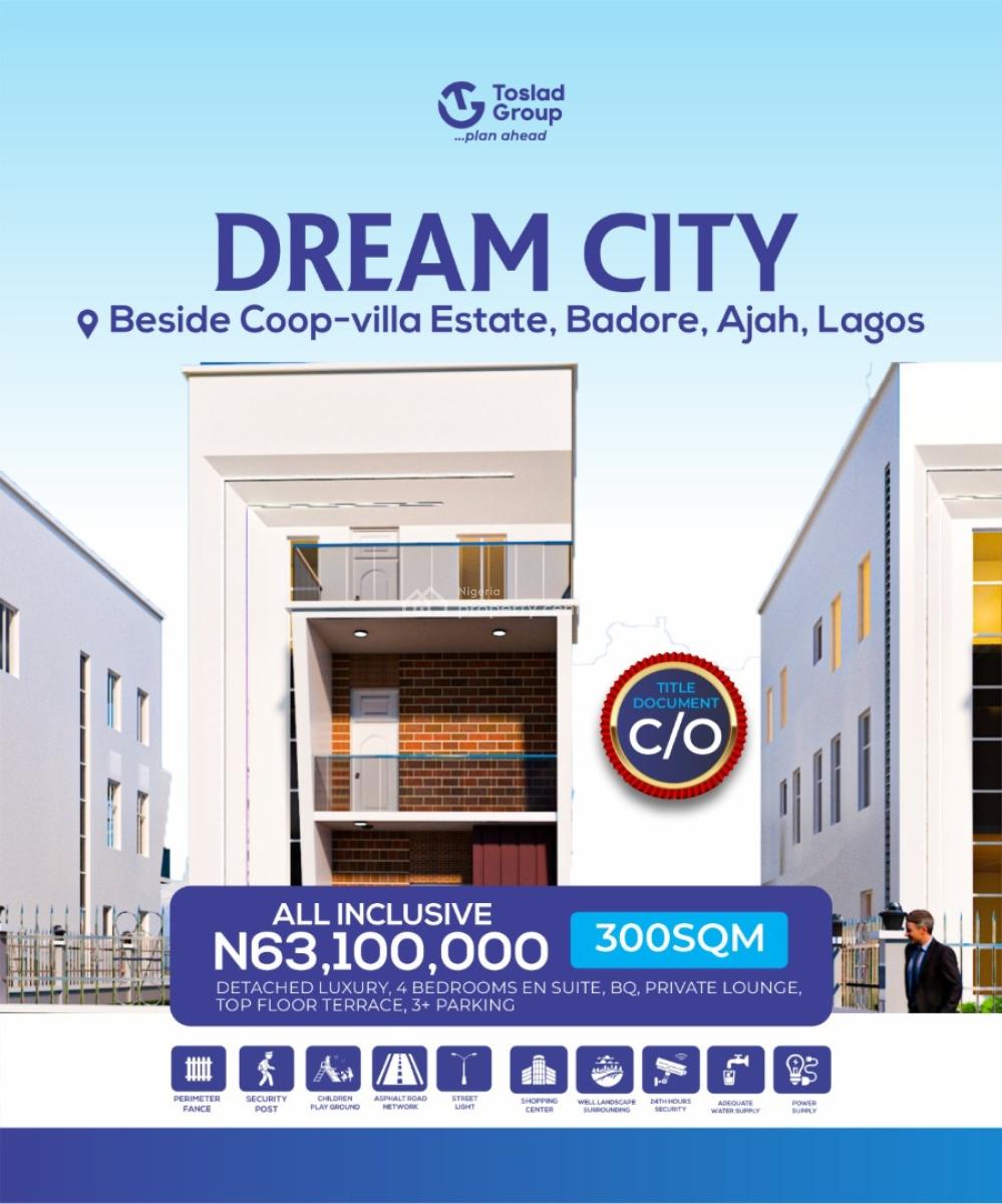 Luxury Plots of Land in Developed Location with C of O Title, Badore, Ajah, Lagos, Mixed-use Land for Sale