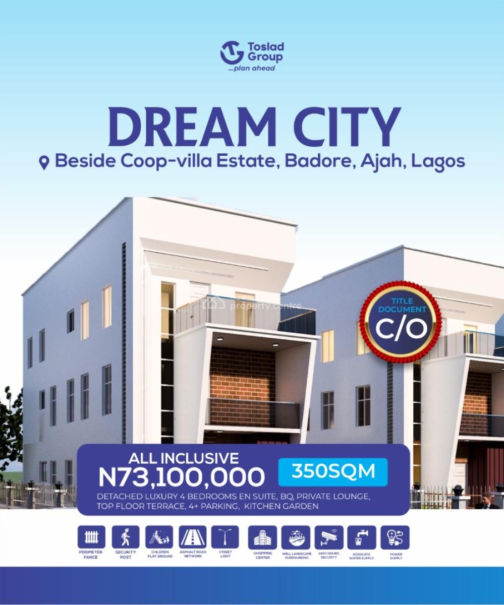 Luxury Plots of Land in Developed Location with C of O Title, Badore, Ajah, Lagos, Mixed-use Land for Sale