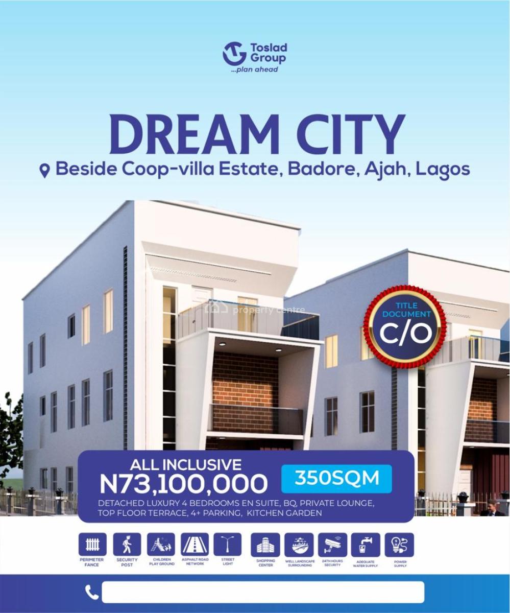 Luxury Plots of Land in Developed Location with C of O Title, Badore, Ajah, Lagos, Mixed-use Land for Sale
