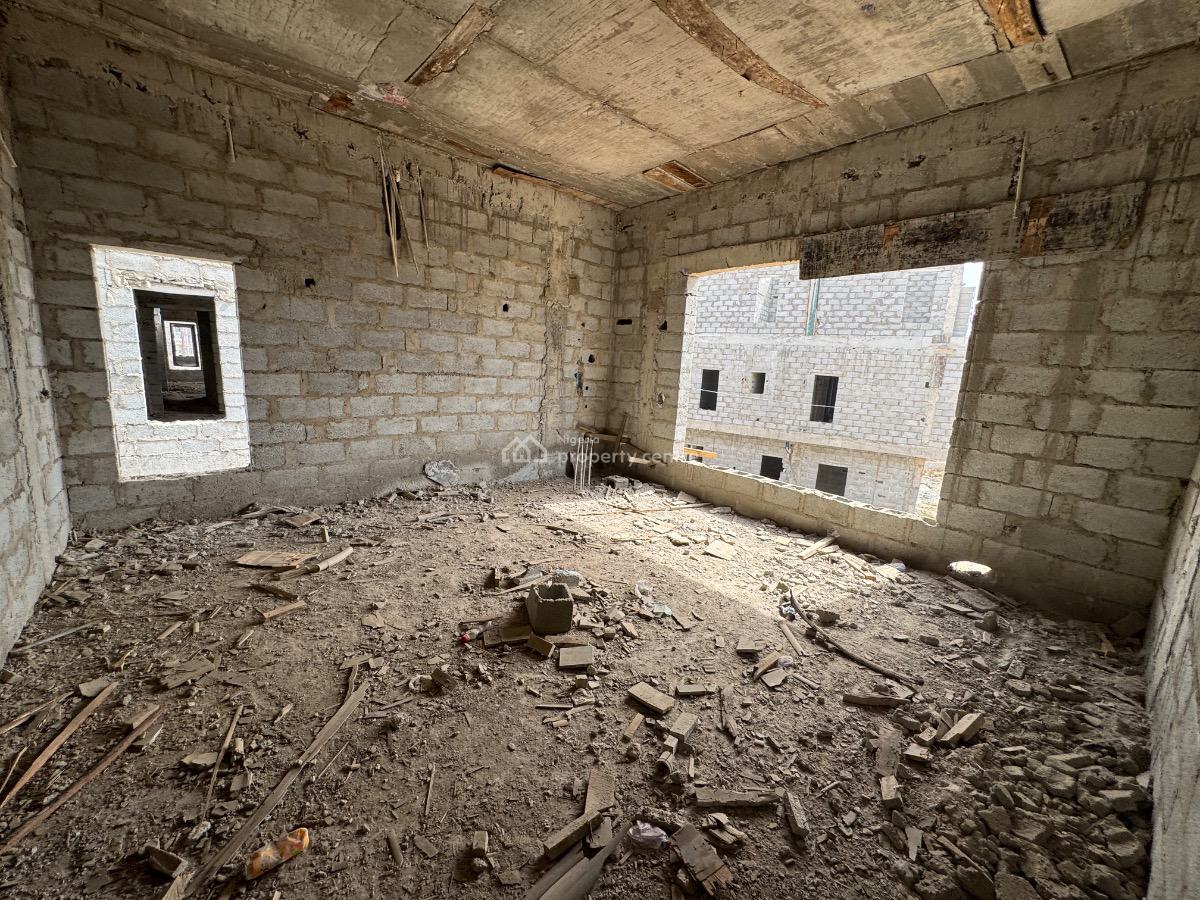 a Well Built 5 Bedroom Carcass Detached Duplex with Bq Available, Guzape Main, Guzape District, Abuja, Detached Duplex for Sale