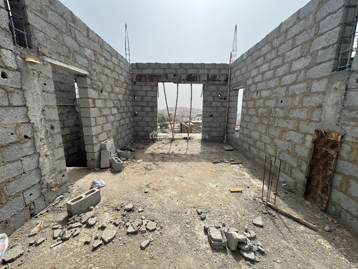 a Well Built 5 Bedroom Carcass Detached Duplex with Bq Available, Guzape Main, Guzape District, Abuja, Detached Duplex for Sale