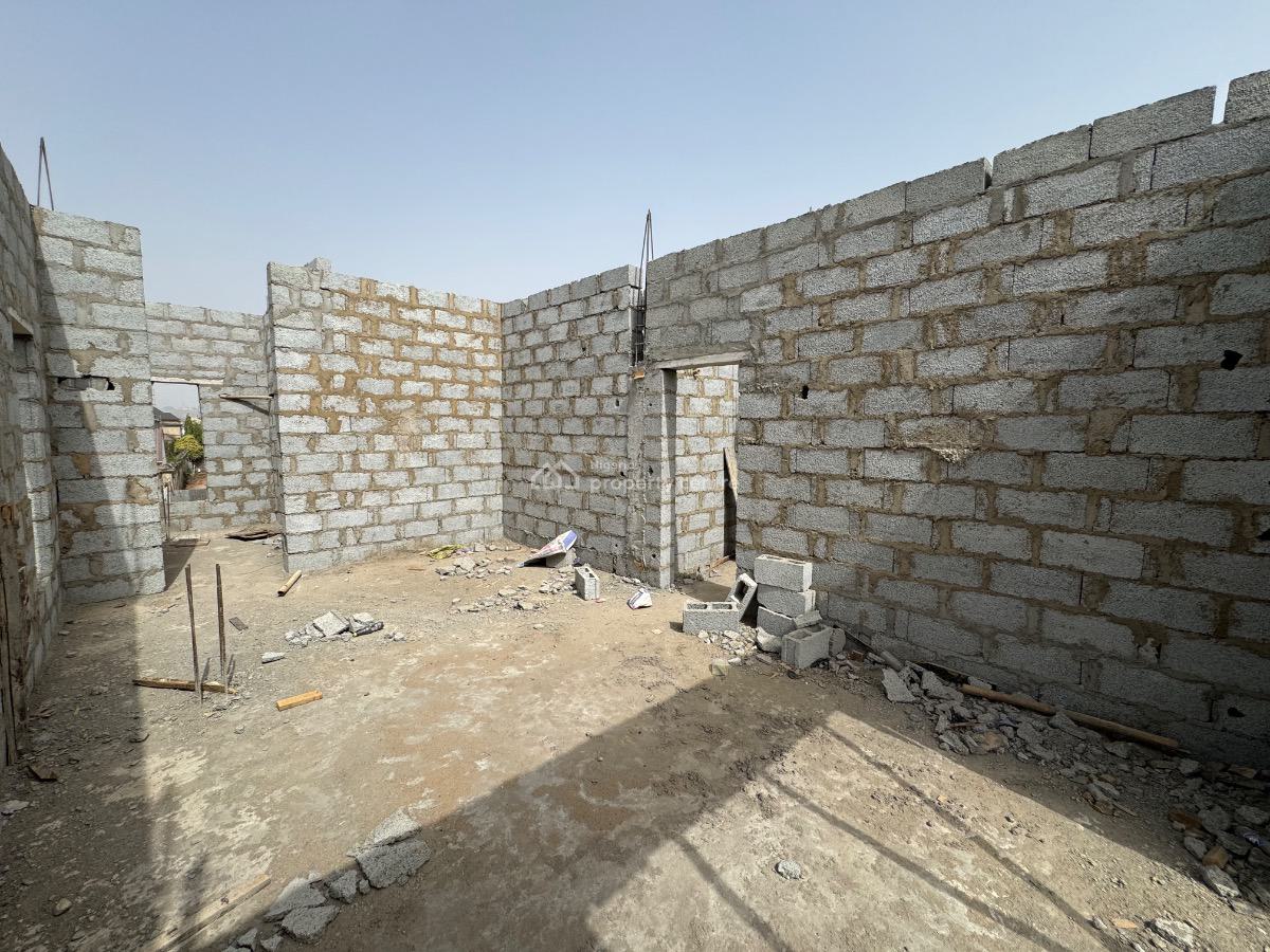 a Well Built 5 Bedroom Carcass Detached Duplex with Bq Available, Guzape Main, Guzape District, Abuja, Detached Duplex for Sale