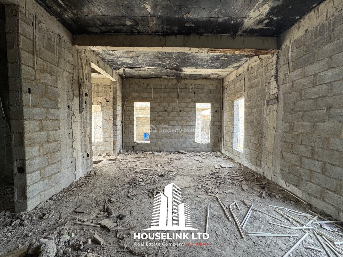 Semi Finished 5 Bedroom Detached Duplex with Bq Available in a Mini Estate, Guzape Main, Guzape District, Abuja, Detached Duplex for Sale