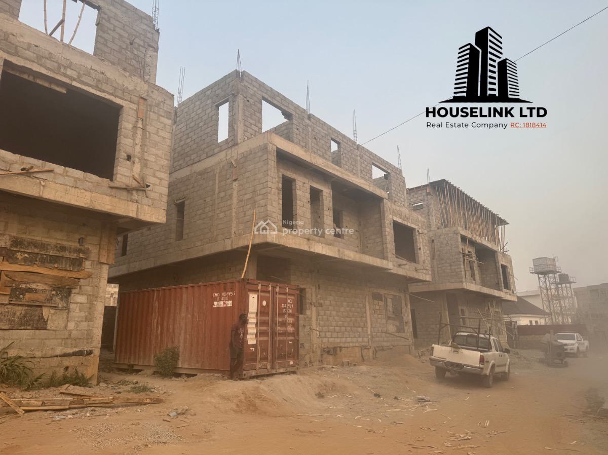Semi Finished 5 Bedroom Detached Duplex with Bq Available in a Mini Estate, Guzape Main, Guzape District, Abuja, Detached Duplex for Sale