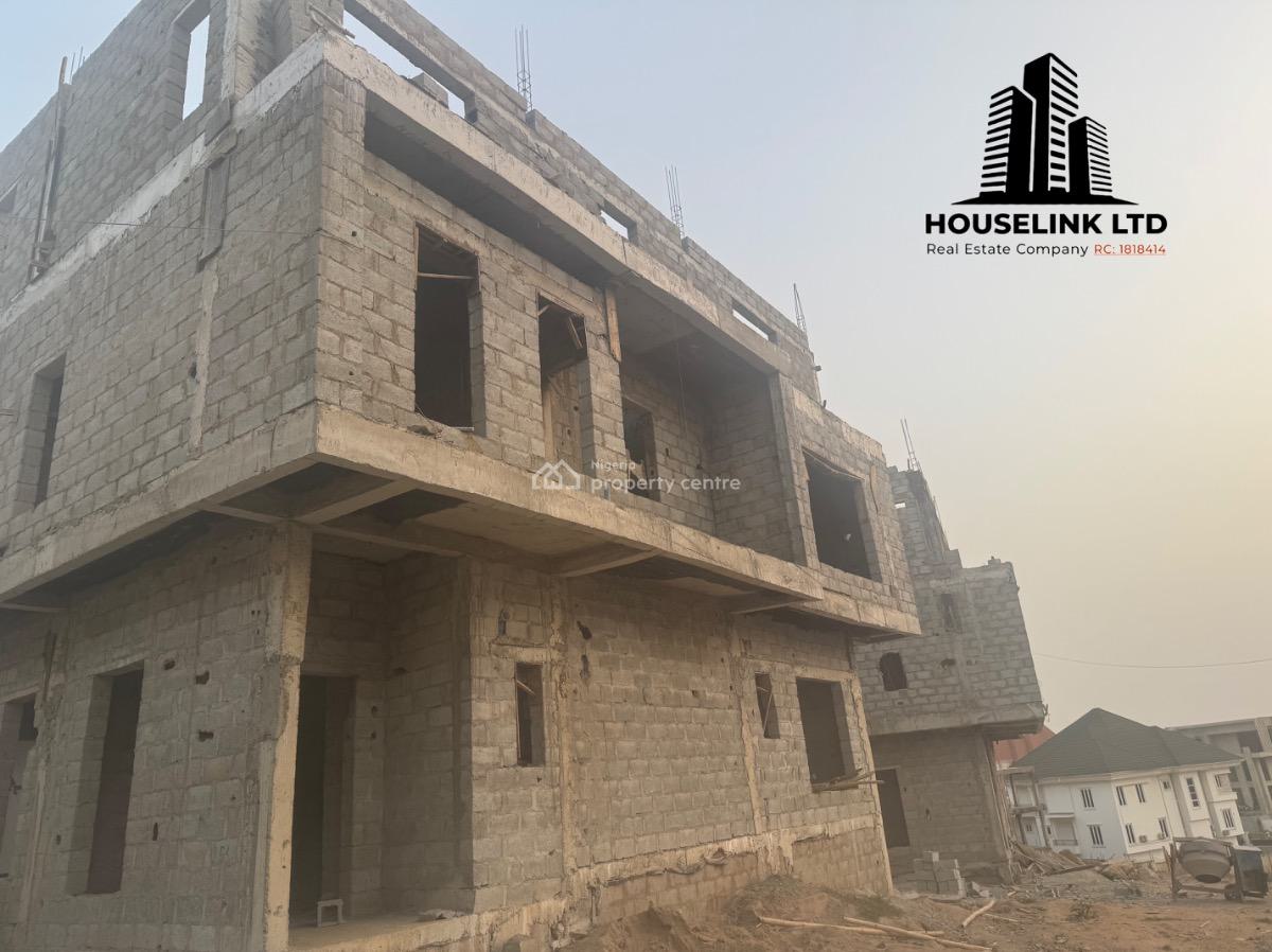 Semi Finished 5 Bedroom Detached Duplex with Bq Available in a Mini Estate, Guzape Main, Guzape District, Abuja, Detached Duplex for Sale