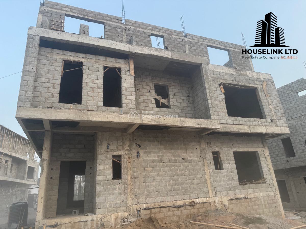 Semi Finished 5 Bedroom Detached Duplex with Bq Available in a Mini Estate, Guzape Main, Guzape District, Abuja, Detached Duplex for Sale
