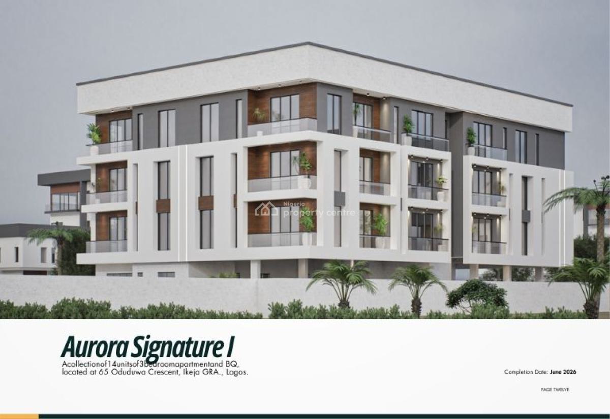 Minimalist 3 Bedroom Luxury Apartment, Ikeja Gra, Ikeja, Lagos, Flat / Apartment for Sale