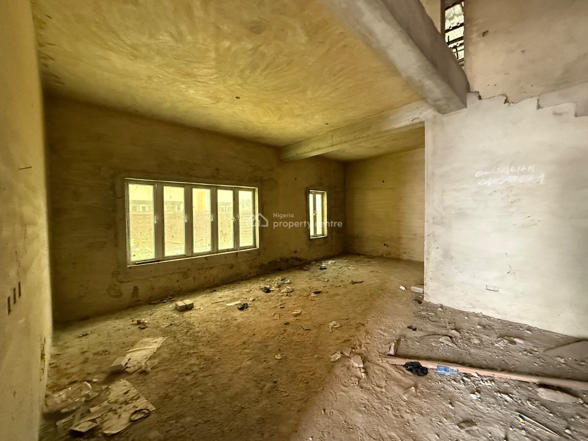 4 Bedroom N Bq Semidetached Carcass, Dupe Oguntade Street/ilasan, Ikate, Lekki, Lagos, Semi-detached Duplex for Sale