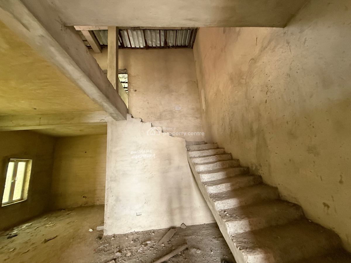 4 Bedroom N Bq Semidetached Carcass, Dupe Oguntade Street/ilasan, Ikate, Lekki, Lagos, Semi-detached Duplex for Sale