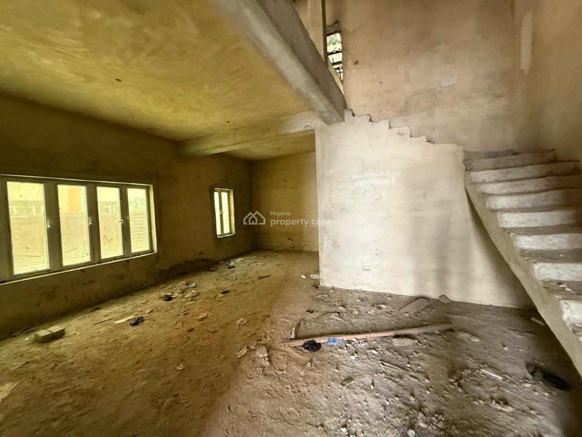 4 Bedroom N Bq Semidetached Carcass, Dupe Oguntade Street/ilasan, Ikate, Lekki, Lagos, Semi-detached Duplex for Sale