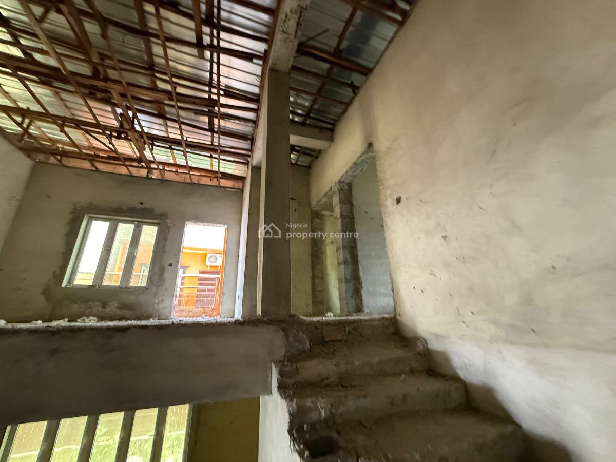 4 Bedroom N Bq Semidetached Carcass, Dupe Oguntade Street/ilasan, Ikate, Lekki, Lagos, Semi-detached Duplex for Sale