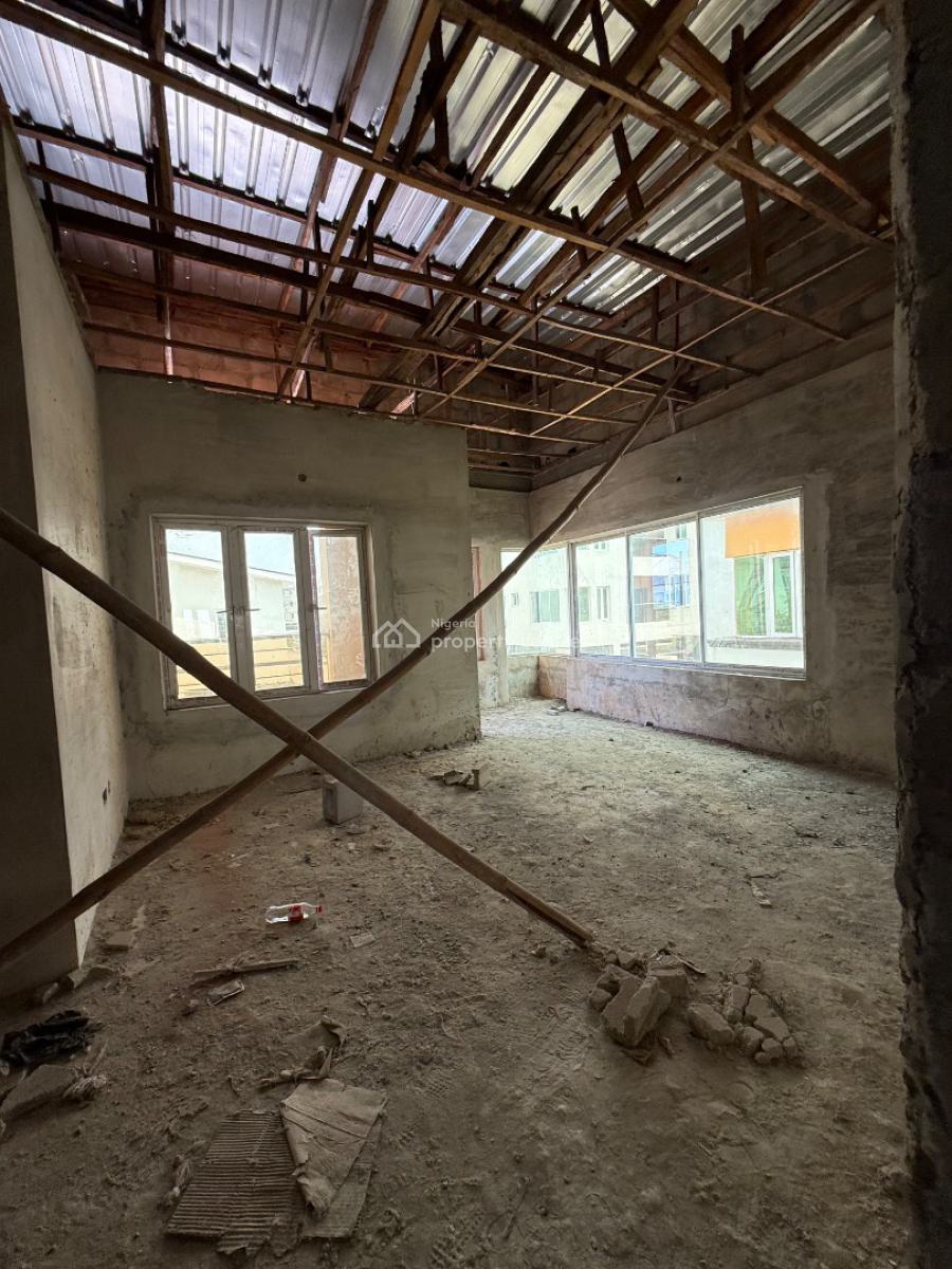 4 Bedroom N Bq Semidetached Carcass, Dupe Oguntade Street/ilasan, Ikate, Lekki, Lagos, Semi-detached Duplex for Sale