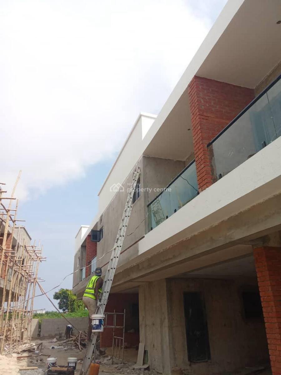 3-bedroom Terrace with Bq, Hitech Road, Behind Lagos Business School., Ajiwe, Ajah, Lagos, Terraced Duplex for Sale