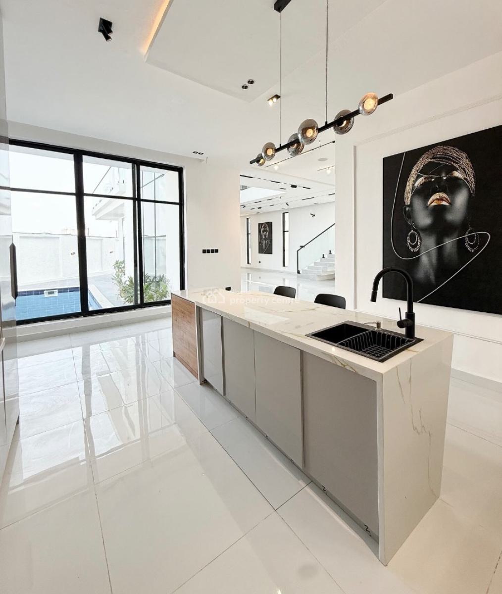 Fully Automated 5 Bedroom Detached Duplex with Swimming Pool and Bq, Chevron, Lekki, Lagos, Detached Duplex for Sale