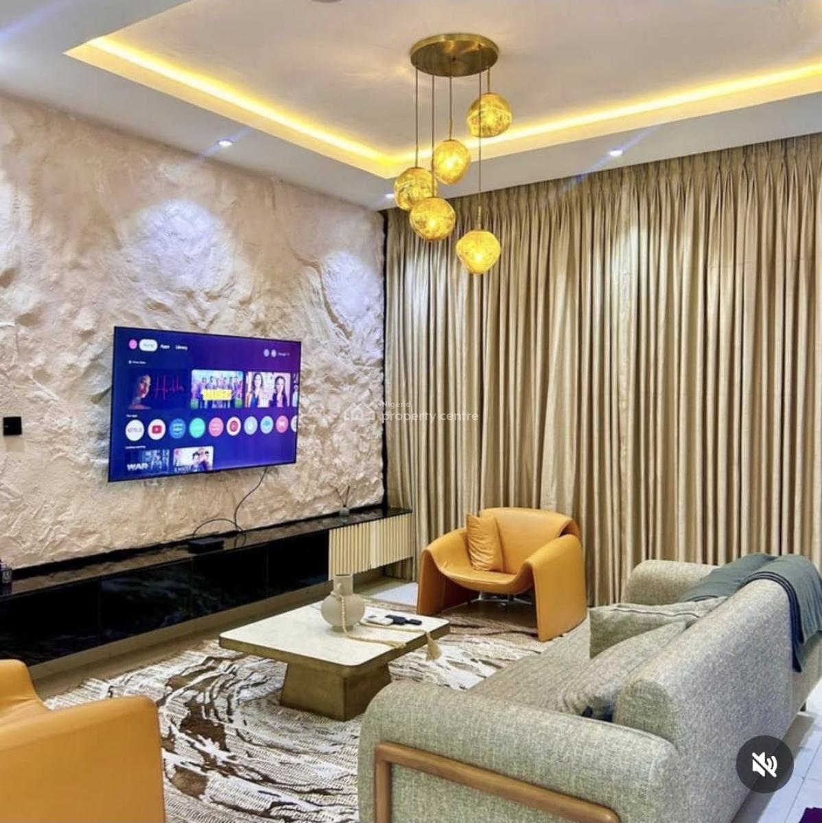 Service and Fully Furnished 2bedroom Apartment with Fitted Kitchenett, Chevron Drive, Lekki, Lagos, Flat / Apartment for Rent