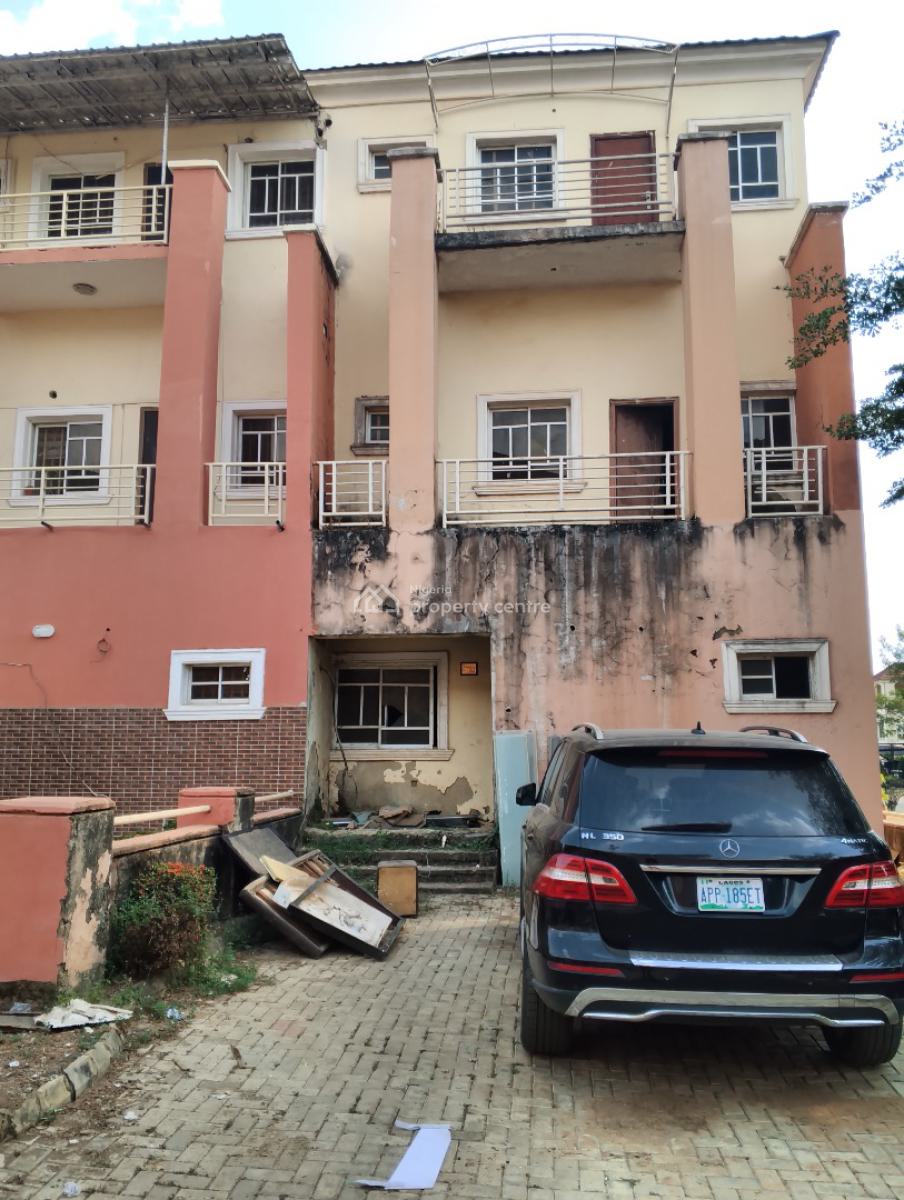 4 Bedroom Terrace Carcars Without Bq, Shell Cooopeast Estate,mobil Fillingstation, Gaduwa, Abuja, Terraced Duplex for Sale
