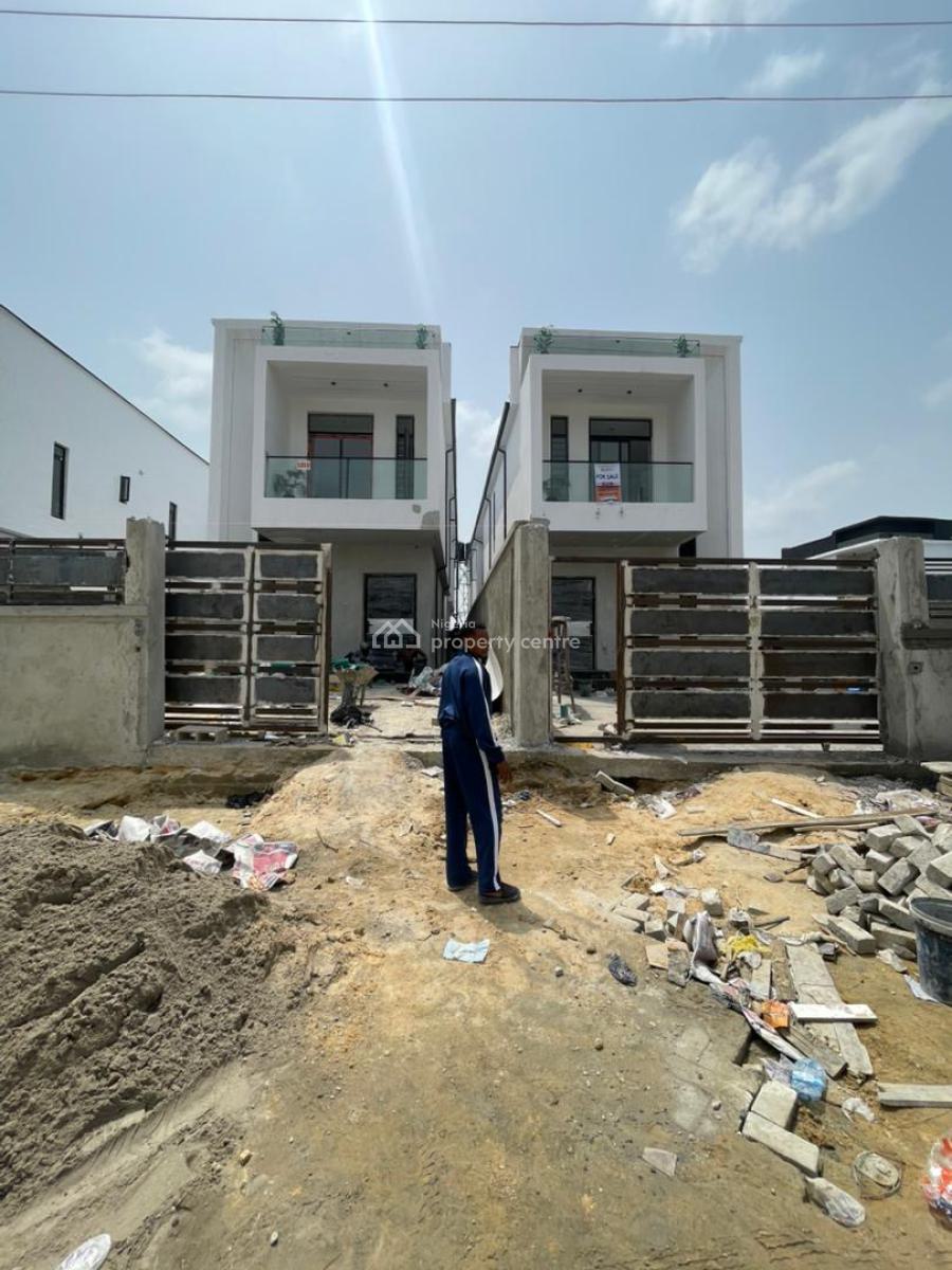 Modern Newly Built 5 Bedroom Fully Detached Duplex with Bq & Pool, Sangotedo, Ajah, Lagos, Detached Duplex for Sale