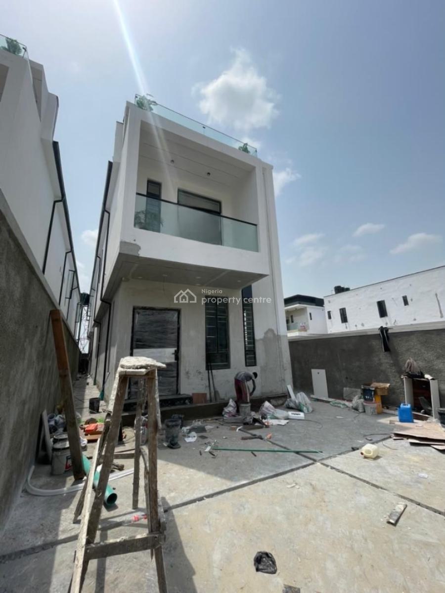 Modern Newly Built 5 Bedroom Fully Detached Duplex with Bq & Pool, Sangotedo, Ajah, Lagos, Detached Duplex for Sale