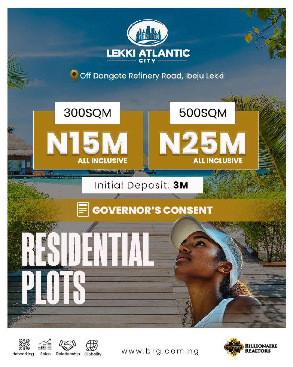 Land with Governors Consent, Lekki Atlantic City, Off Dangote Refinery Road, Ibeju Lekki, Lagos, Residential Land for Sale