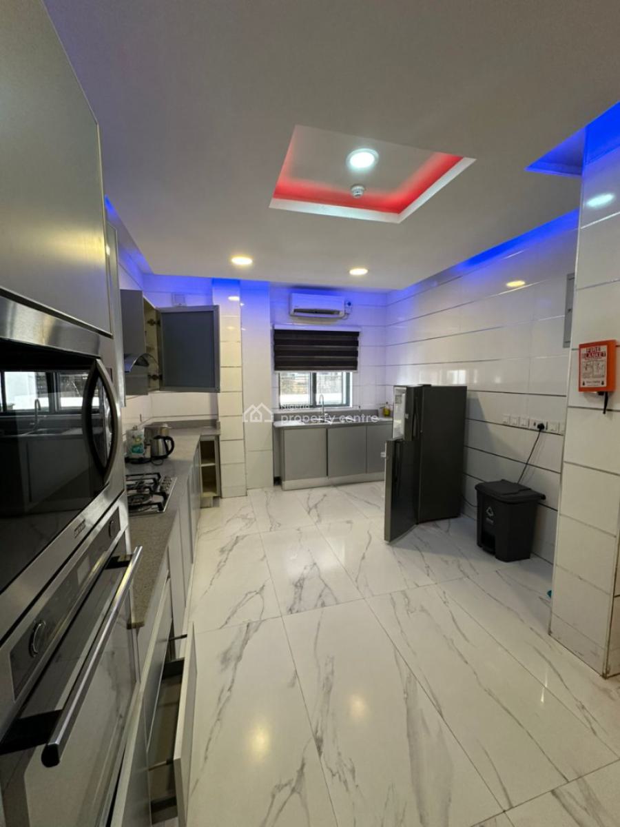 Spacious Furnished 3-bedroom Apartment with City View, Ikoyi, Lagos, Flat / Apartment Short Let