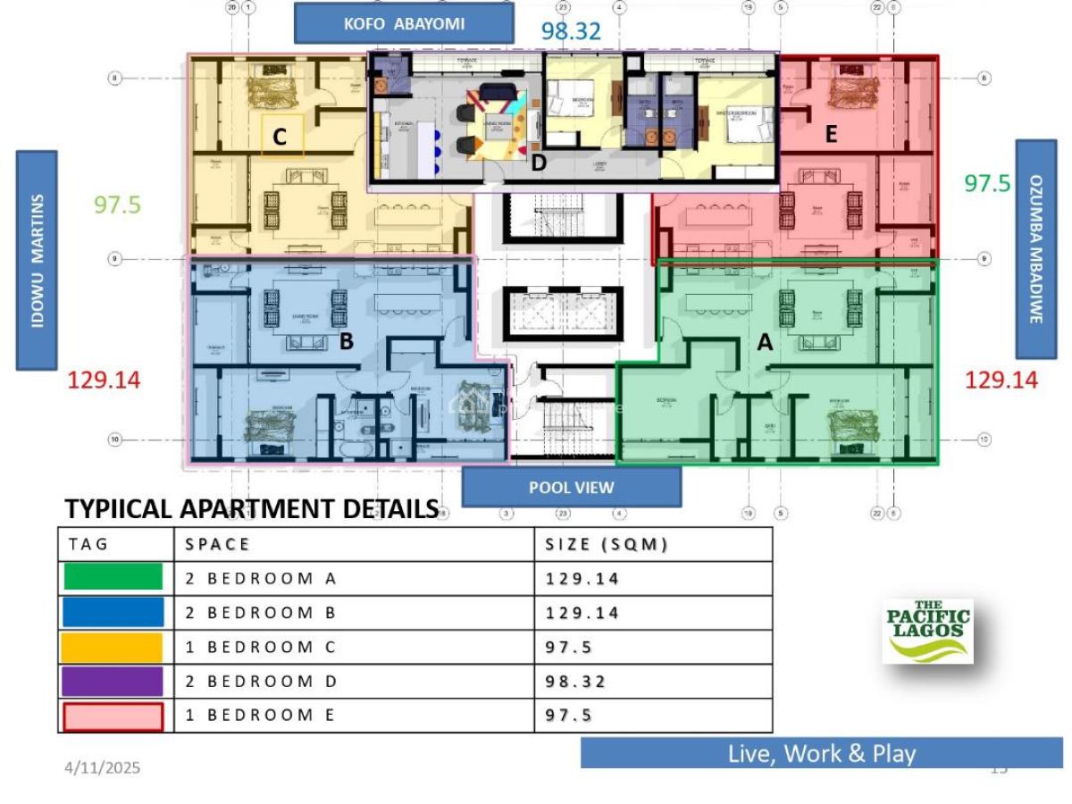 Luxury 2 Bedroom High Rise Apartments, Ozumba Mbadiwe Opposite Ecobank Hq, Victoria Island (vi), Lagos, Block of Flats for Sale