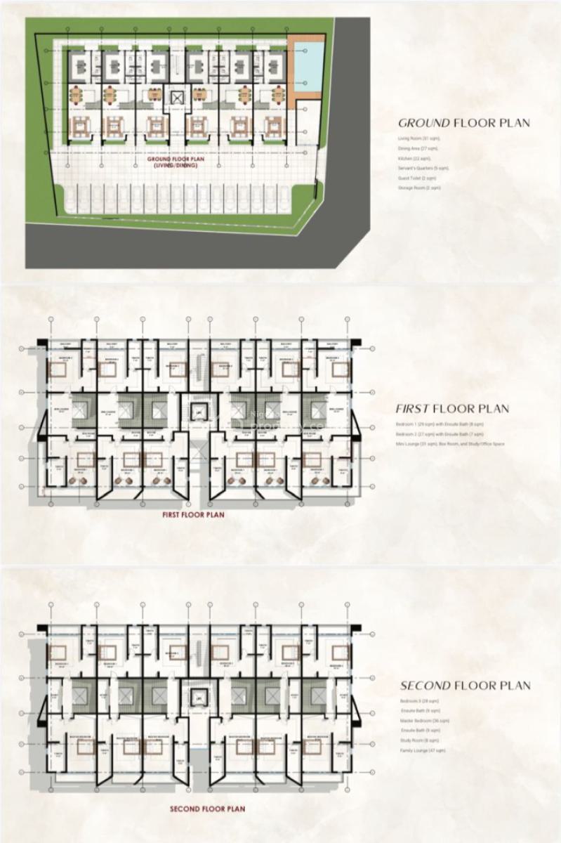 4-bedroom Terrace Duplex Carcass, Victoria Island (vi), Lagos, Terraced Duplex for Sale