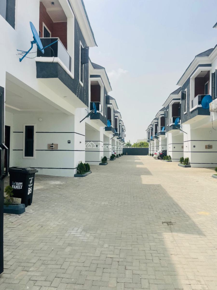 Newly Built Serviced  4 Bedroom Terraced Duplex, Mobil Road, Ilaje, Ajah, Lagos, Terraced Duplex for Rent