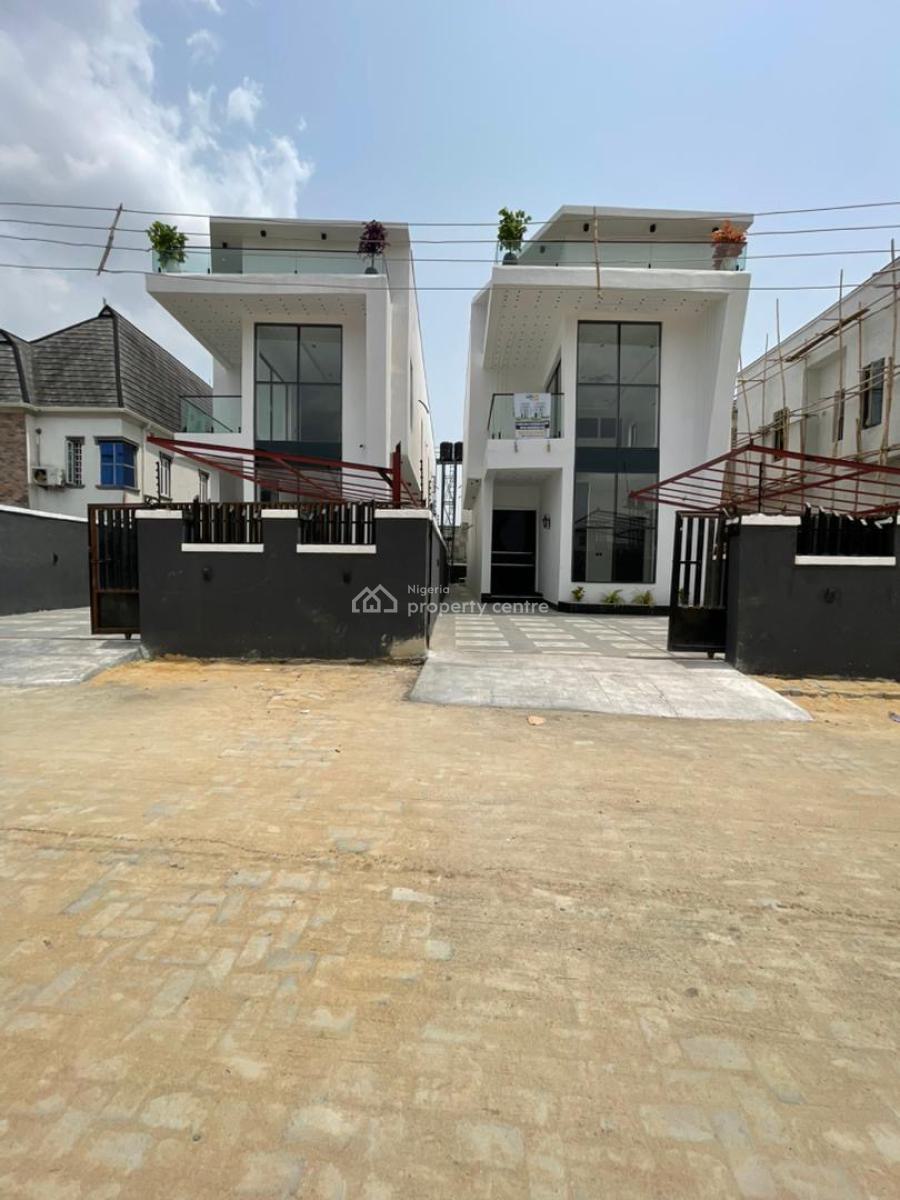 Opulent Newly Built 5 Bedroom Fully  Detached Duplex with Bq and Pool, Sangotedo, Ajah, Lagos, Detached Duplex for Sale