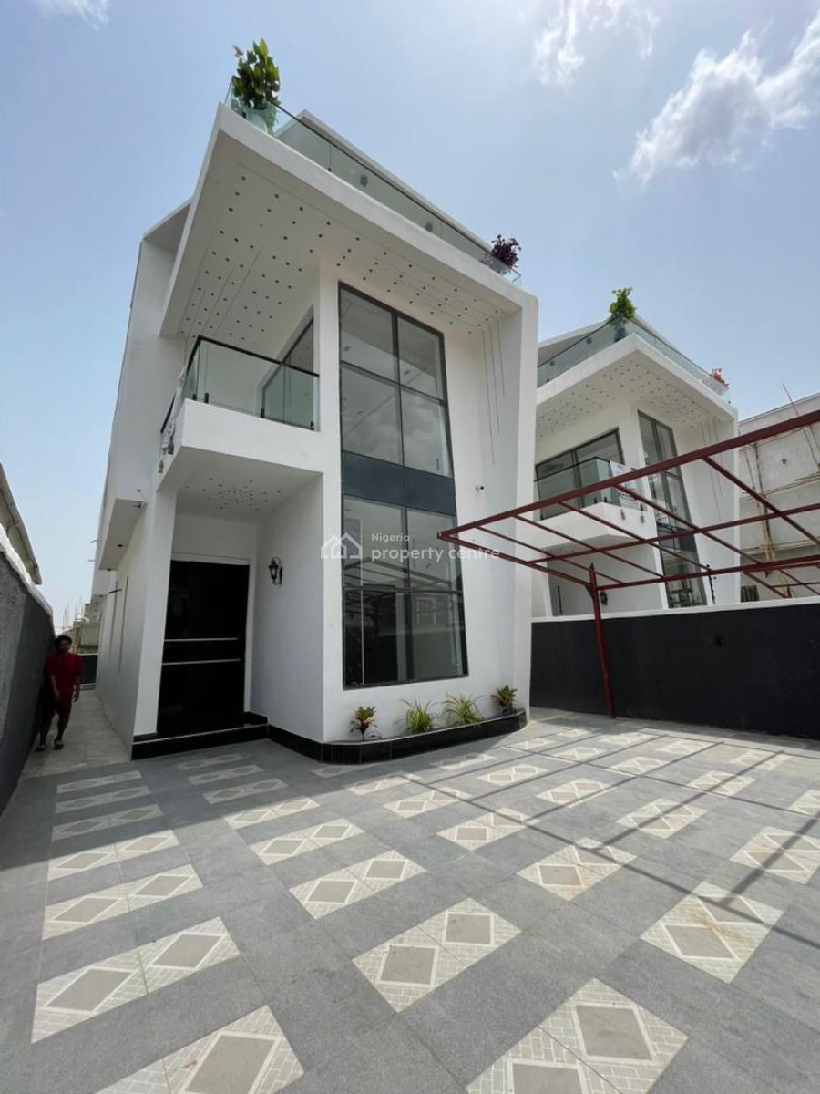 Opulent Newly Built 5 Bedroom Fully  Detached Duplex with Bq and Pool, Sangotedo, Ajah, Lagos, Detached Duplex for Sale