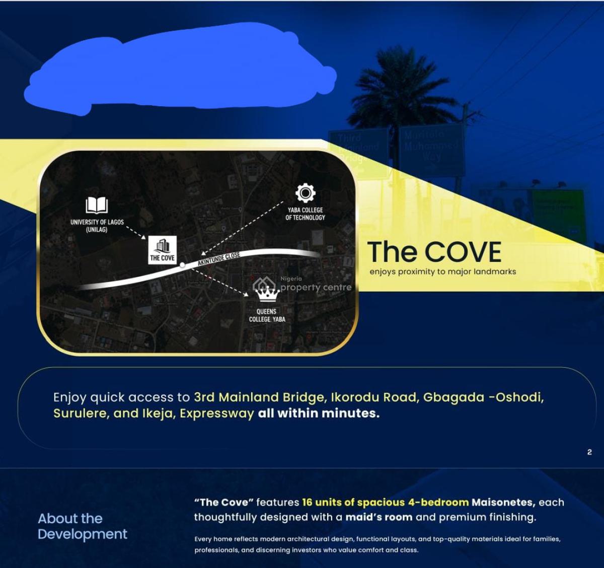 Off Plan Luxury Maisonette with Servant Quarters, Yaba, Lagos, House for Sale