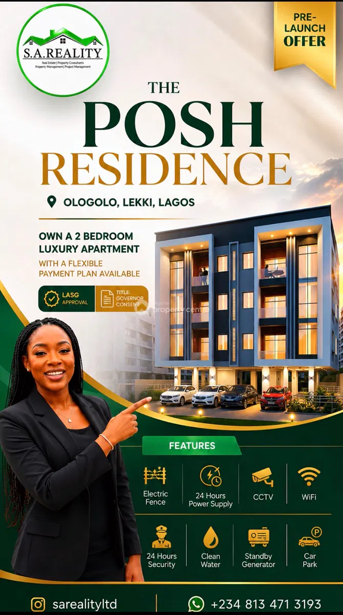 Luxury 2 Bedroom Apartment Off- Plan — 10, Ologolo, Lekki, Lagos