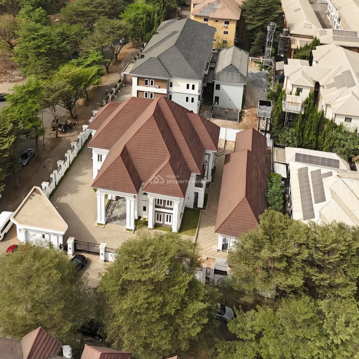 7 Bedroom Detached Home on 1500sqm with a 2 Bedroom Guest Chalet & 3bq, Jabi, Abuja, Detached Duplex for Sale