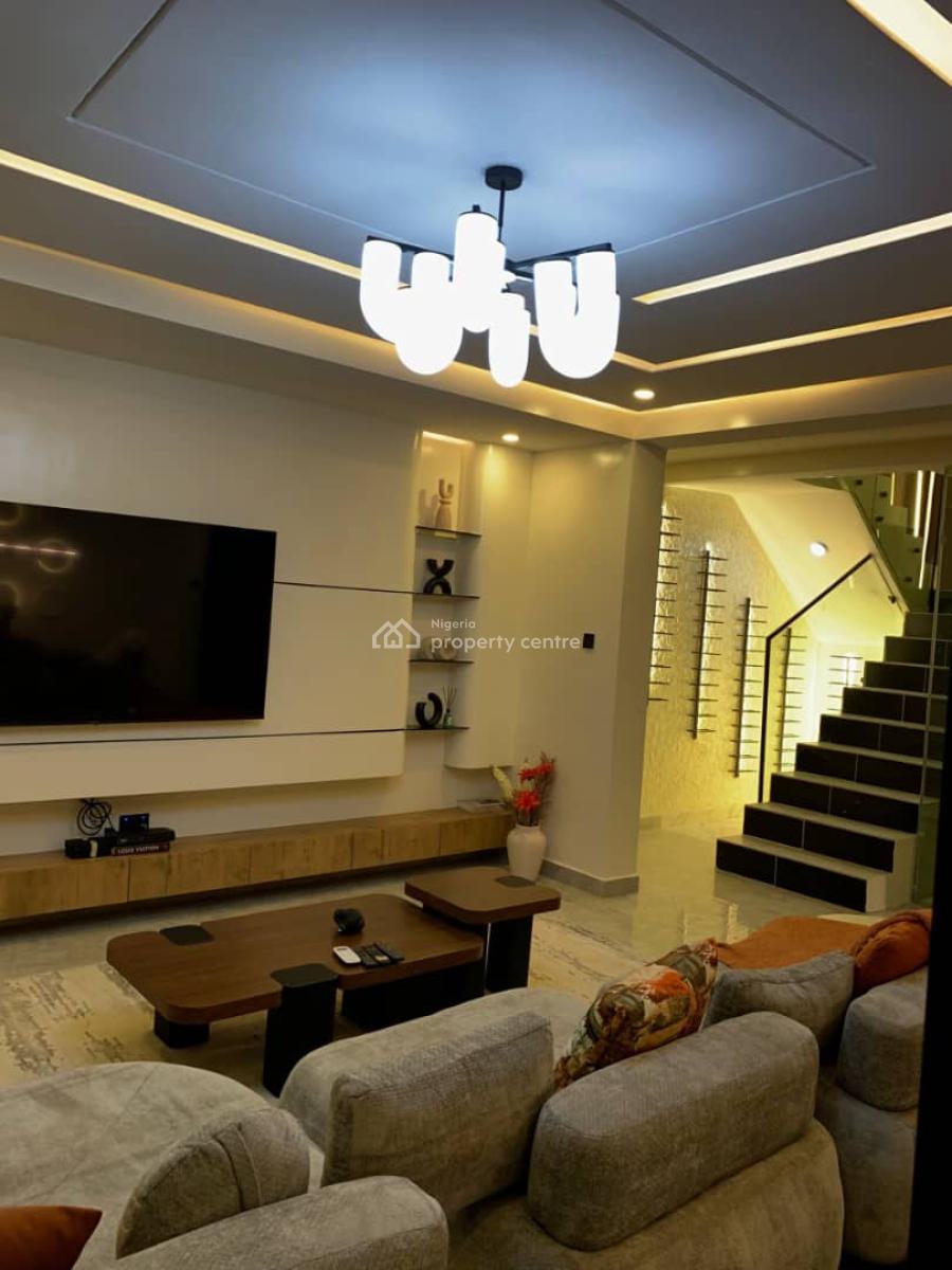 Aesthetically Furnished 4 Bedroom Terrace with Swimming Pool,gym & Ps5, Abira Court, Ikate Elegushi, Lekki, Lagos, Flat / Apartment Short Let