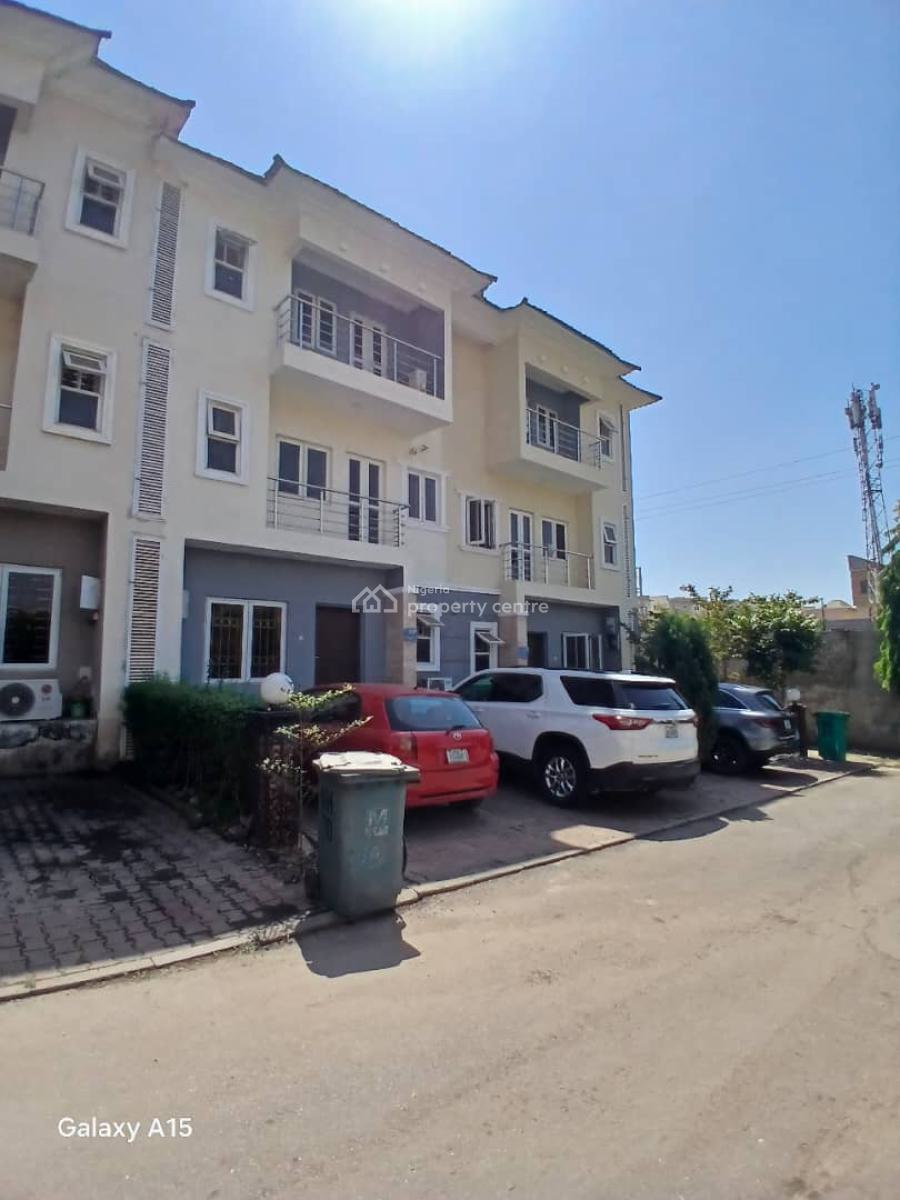 a Fully Furnished & Serviced 4-bedroom Terrace Duplex + 1 Bq., Apo-gudu District By Ceadercrest Hospital., Apo, Abuja, Terraced Duplex for Rent