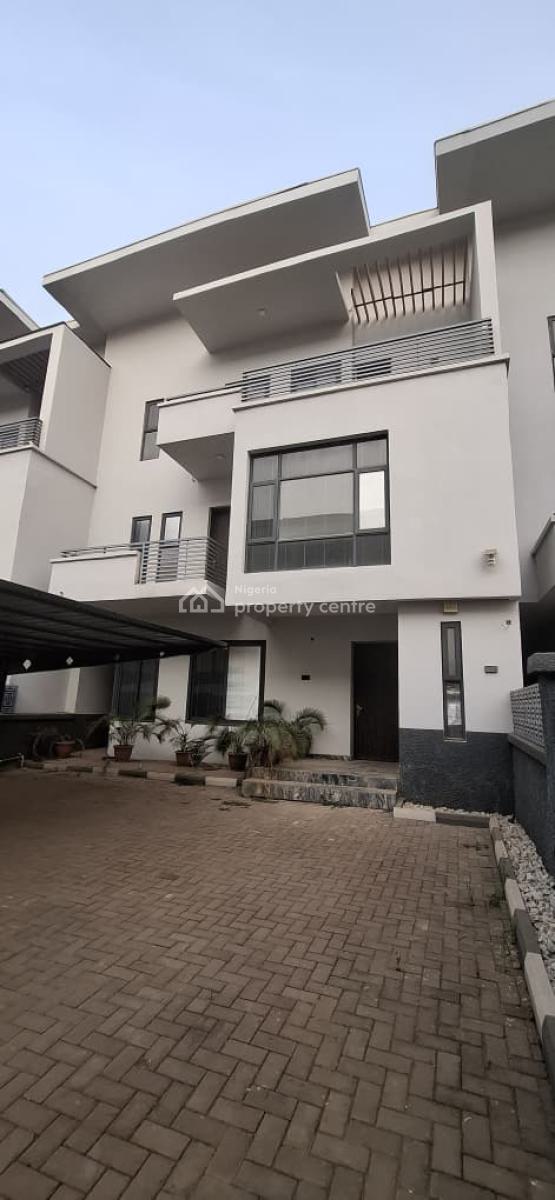 Exclusive 4 Bedroom Terrace Duplex with Private Gate, Guzape District, Abuja, Terraced Duplex for Rent