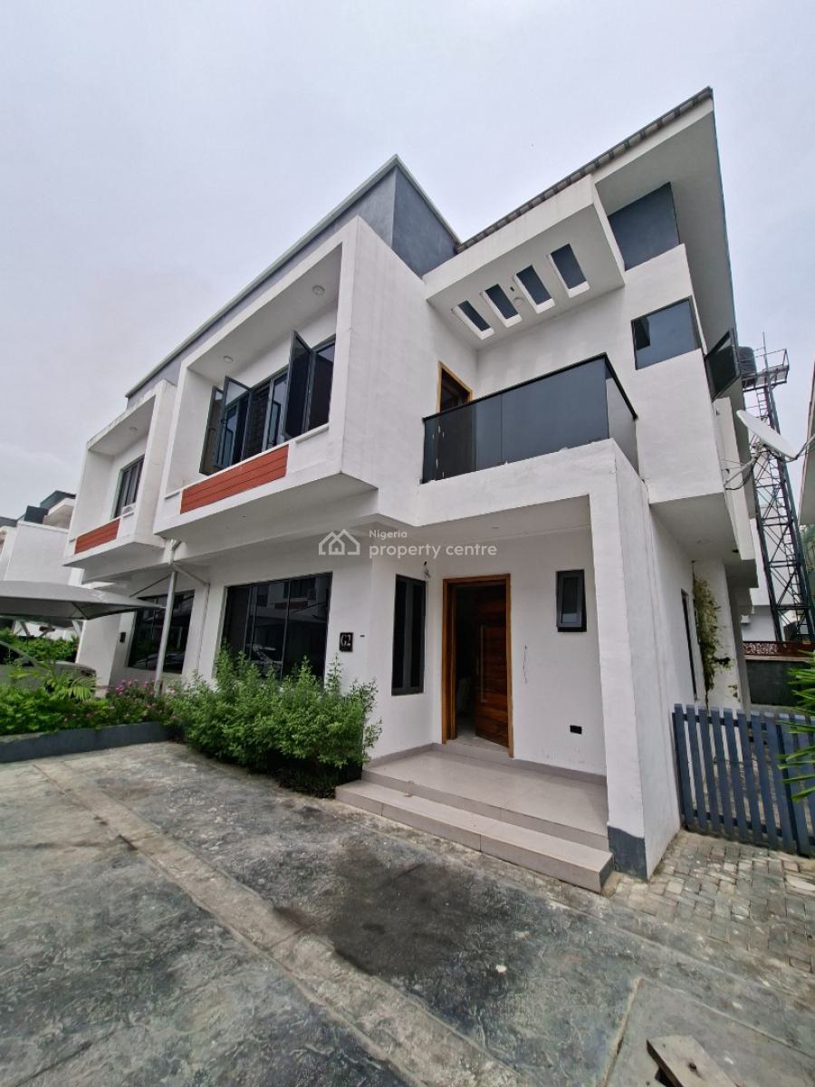 Fully Service 4 Bedroom Semi Detached Duplex with Bq, Platinum Way, Osapa, Lekki, Lagos, Semi-detached Duplex for Rent