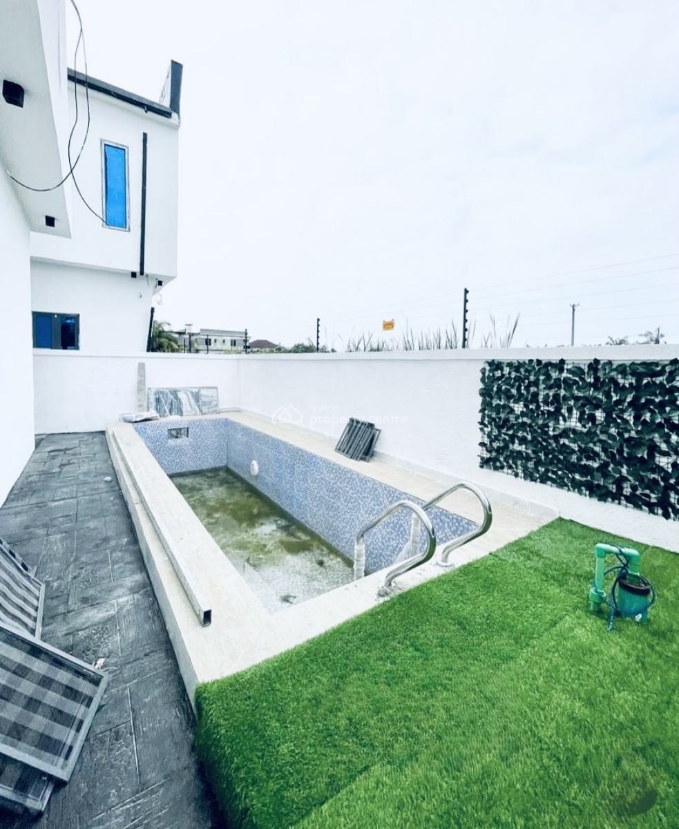 a Contemporary 5 Bedrooms Detached Duplex with Pool, Mobil Road Ajah /ilaje Area /cool Estate!, Ajah, Lagos, Detached Duplex for Rent
